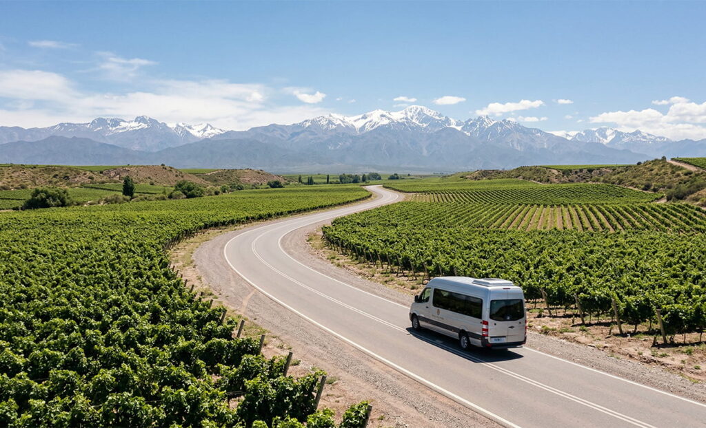 Rutas seguras hacia las bodegas de Mendoza bajo la Ley Alcohol Cero.